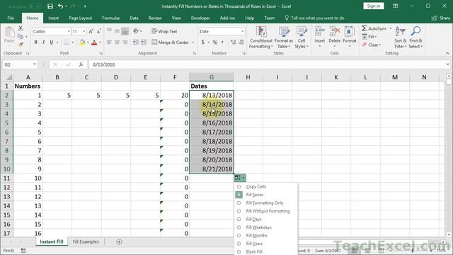 Instantly Fill Thousands of Rows with Numbers, Dates, or Formulas in Excel смотреть онлайн