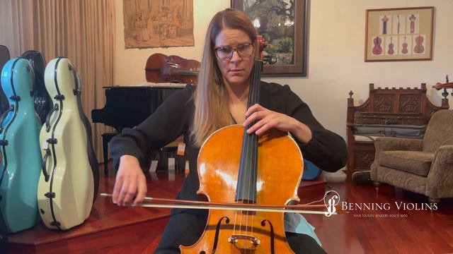 Fine 2013 "Ex-Ronald Feldman" Cello Made by Violinmaker Eric Benning For Sale смотреть онлайн