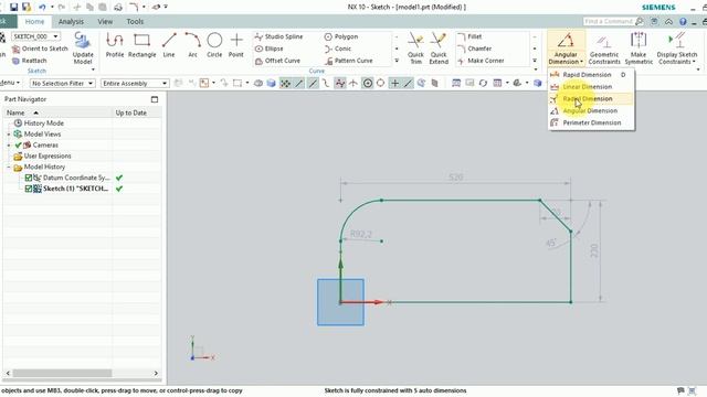 Nx Cad Sketch Types Of Dimensions --Tamil смотреть онлайн