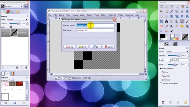 How to make scanlines in GIMP смотреть онлайн