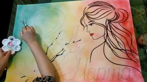 Плакат 8 МАРТА / Стенгазета / Рисунок на 8 марта