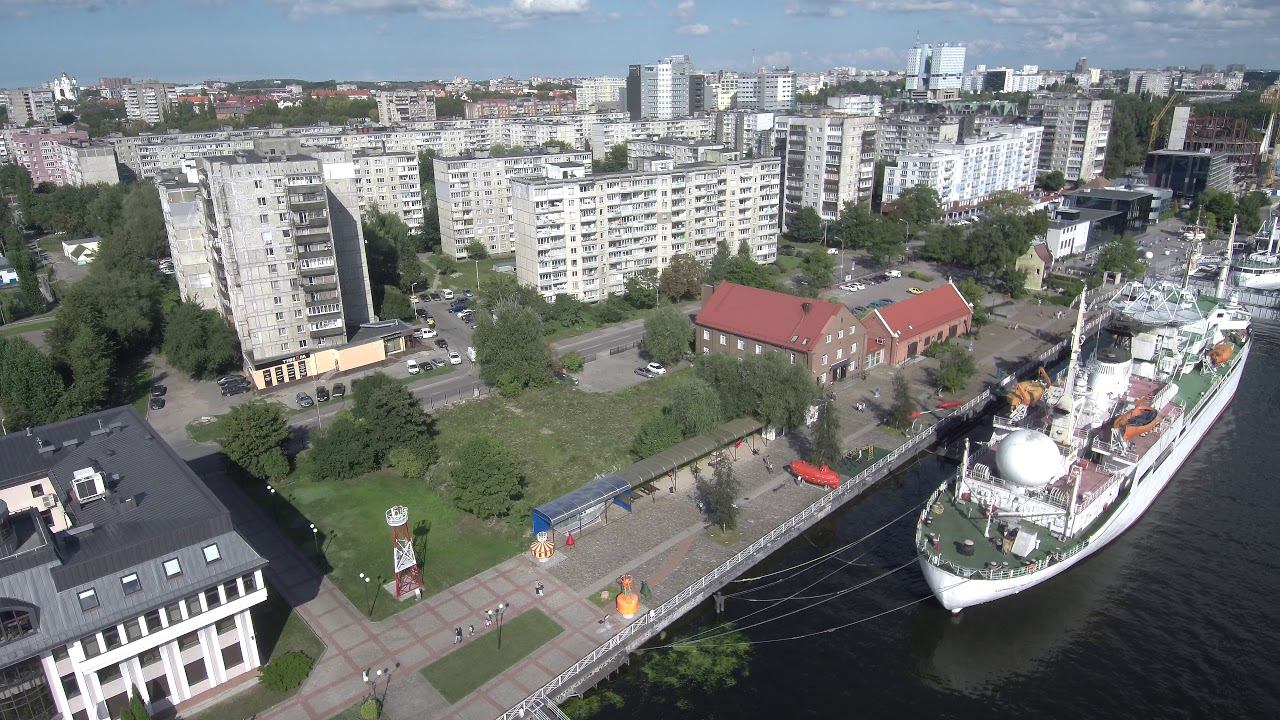 Набережная ММО Калининграда, Корабль Витязь, НИС Космонавт Виктор Пацаев смотреть онлайн