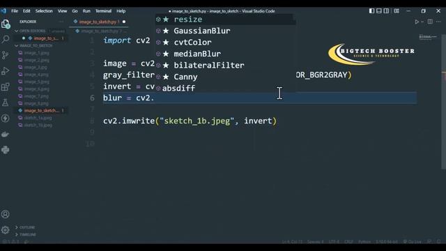 Image to Sketch | How to Convert Image to Pencil Sketch Using Python | With English Subtitles | смотреть онлайн