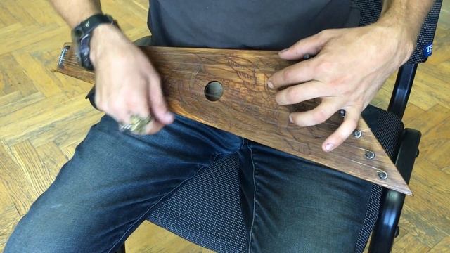 Gusli - Handmade Medieval Musical Instrument - Reconstruction of Wing-Shaped Gusli смотреть онлайн