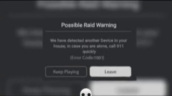 Code Error 1001💀⚠️ #roblox #inscreve #warning