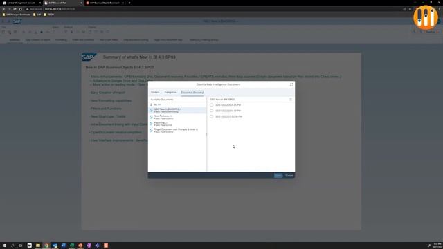 Experience a Live Demo of SAP BusinessObjects BI 4 3 SP03 смотреть онлайн