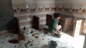 Как Построить и Установить Кухню Из Кирпича И Бетона