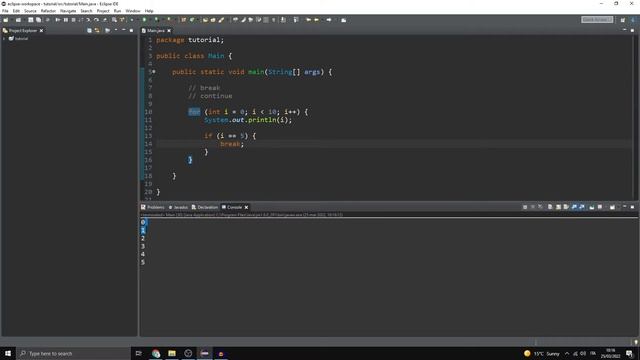 Java “break” & “continue” смотреть онлайн