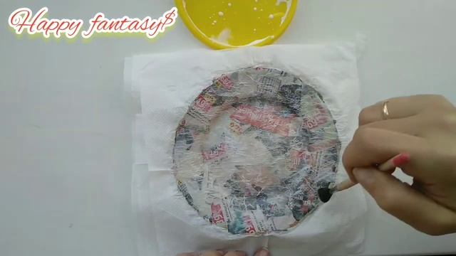 Папье-маше||| Тарелочка из газет❤️ смотреть онлайн
