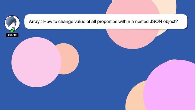 Array : How to change value of all properties within a nested JSON object? смотреть онлайн