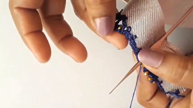 How to make crystal beads saree Kuchu смотреть онлайн