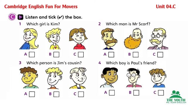 Fun for Movers, 4th Edition - UNIT 4: YOUR HAIR LOOKS GREAT! - 4C смотреть онлайн