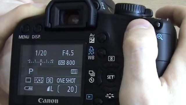 Canon EOS 1000D Przyciski Na Obudowie