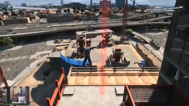 Gta V with spiderman mod PS4 gameplay!! смотреть онлайн
