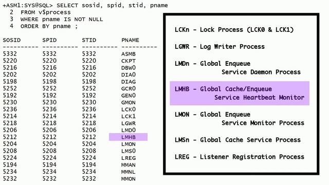 Oracle 12c R1 ASM Instance Background Processes смотреть онлайн