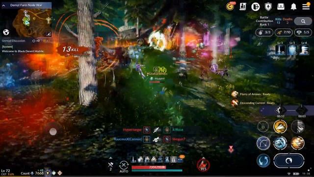 T3 Node Wars - Tag Team Practice - 7.6k Huntress - Black Desert Mobile смотреть онлайн