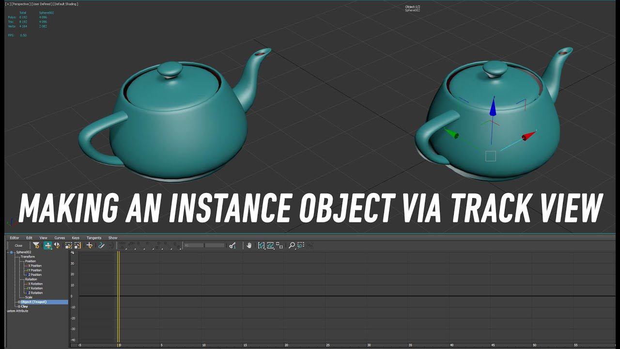 Dark Max № 78 - Making an instance object via Track View смотреть онлайн
