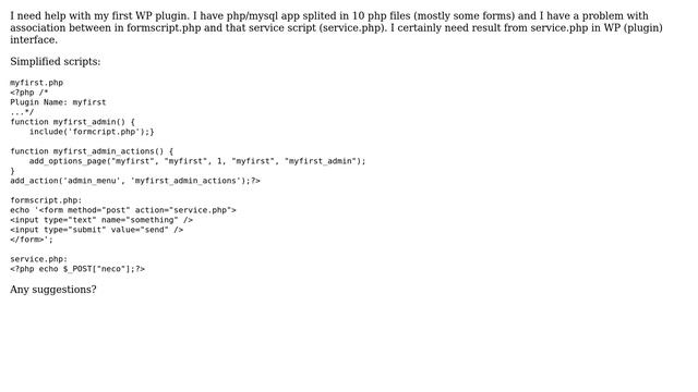 Wordpress: Wordpress plugin - multiple php files смотреть онлайн
