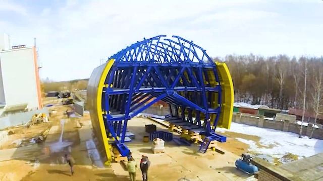 Таймлапс сборки опалубки для Керакского тоннеля