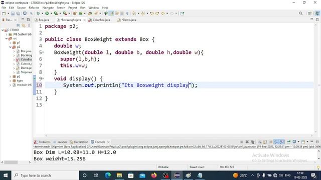 Java Hierarchy Inheritance with Method Overrides + Parent Child Constructors+ runtime Polymorphism смотреть онлайн