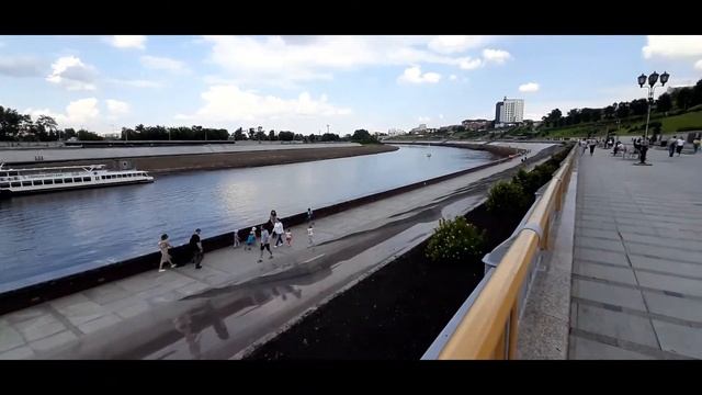 Тюмень. Набережная реки Тура. Прогулка по городу. смотреть онлайн