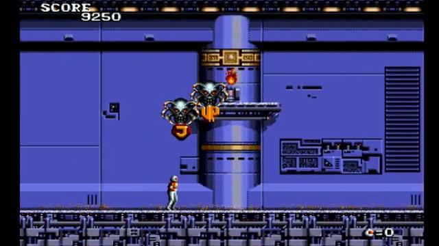 Atomic Runner Genesis Mega Drive game play смотреть онлайн