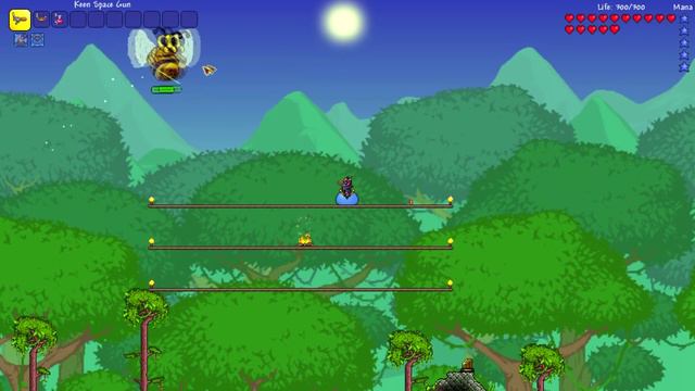 Terraria 1.3 (Expert) - Королева пчёл (Queen bee) смотреть онлайн