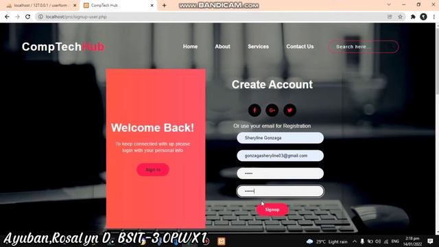xampp PHP SQL CSS HTML Login&Sign up Form with Authentication смотреть онлайн