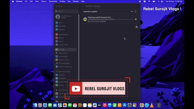 Mac OS Sonoma Upgrade MacBook Air M1 || Sonoma Launch India || Ventura To Sonoma Top New  Features