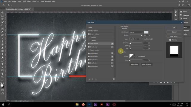 How To Make Simple Neon Animated GIF in Photoshop | Easy Photoshop Gif Tutorial смотреть онлайн