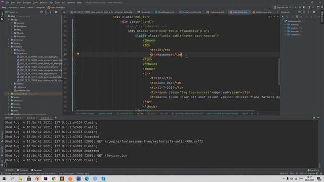 Laravel создание Блога 8. Получение списка категории смотреть онлайн