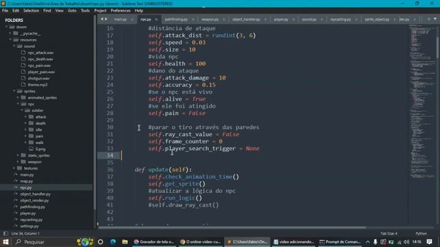 Recriando Jogo Doom em Python - Adicionando e Animando NPC's смотреть онлайн