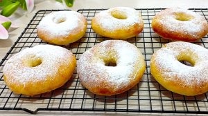 Воздушные Пончики с творогом ! В духовке! Без фритюра! Рецепт Творожных пончиков!