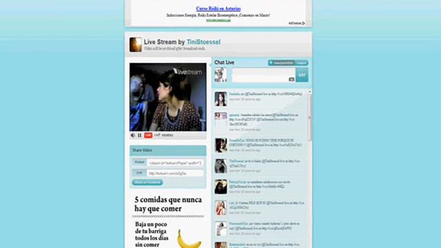 Violetta - [03.03.13] Twitcam de Tini Stoessel y Mercedes Lambre. смотреть онлайн