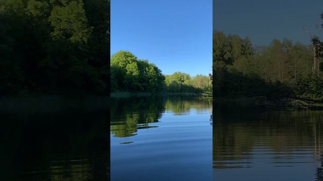 Какая красота,плаваем на лодке🫶🏻☀️🔥 #калининград #природа #видео #nature #отдых #вода #озеро смотреть онлайн