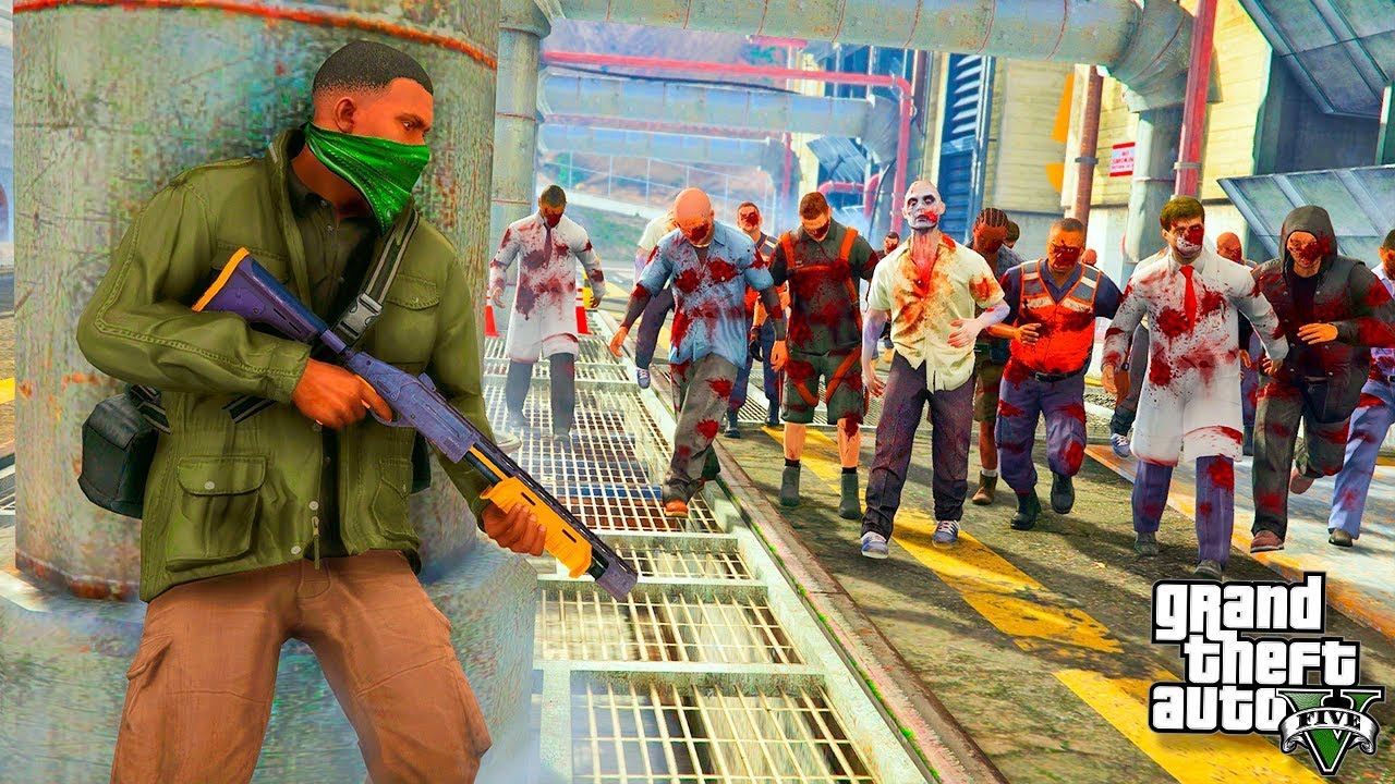 ГТА 5 МОДЫ НОВЫЙ ЗОМБИ ВИРУС ВЫРВАЛСЯ ИЗ ЛАБОРАТОРИИ В GTA 5! АПОКАЛИПСИС ОБЗОР МОДА GTA 5! ГТА МОД смотреть онлайн