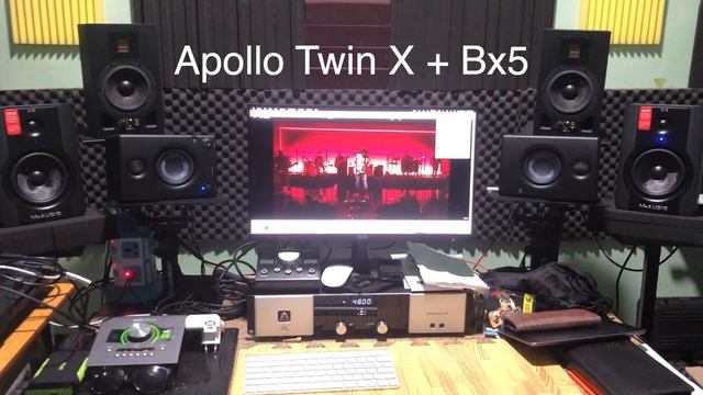 (Apogee Symphony MK I + Adam A5x) (Apollo Twin X + Maudio Bx5) #audiomixing #studiomonitors #music смотреть онлайн