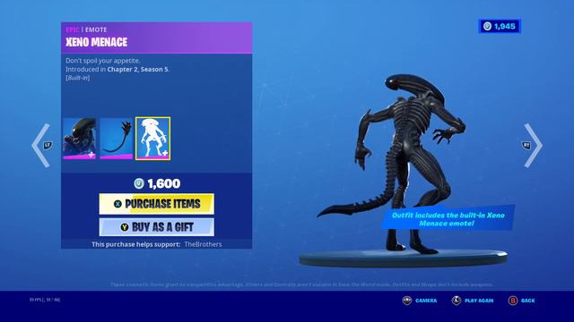 *NEW* XENO MENACE EMOTE IN FORTNITE! (ALIEN SKIN) смотреть онлайн
