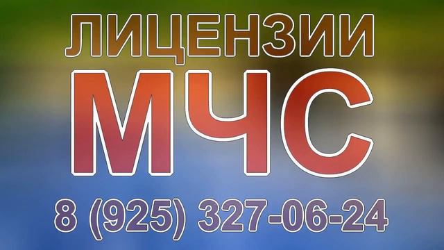 лицензия мчс описание смотреть онлайн