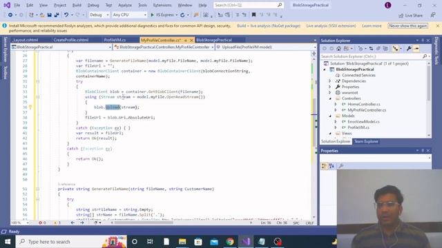 Upload files to Microsoft Azure Blob storage with C# | Azure Storage Account | .Net Core смотреть онлайн