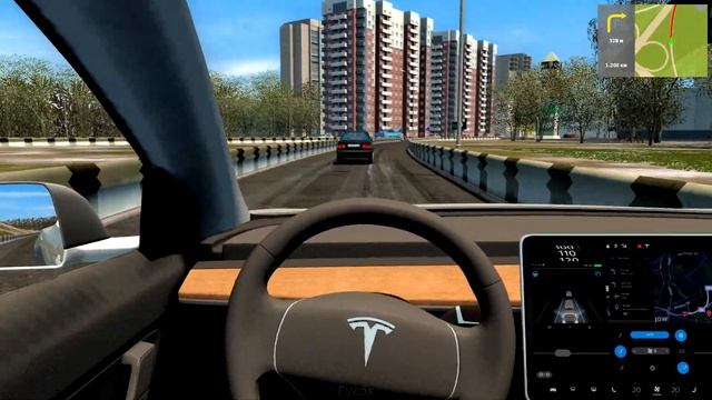 ТРЭШОВЫЙ МОД! TESLA MODEL 3! - City Car Driving + РУЛЬ смотреть онлайн