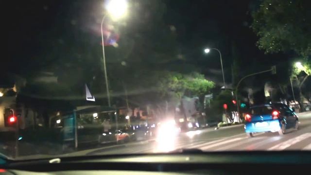 Ночная Марбелья в день San Juan по дороге в Сан Педро