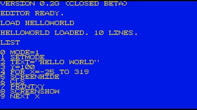Ozapell Basic SETMODE and SCREENHIDE Example смотреть онлайн