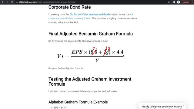 Graham Intrinsic Value Formula - How to Calculate Intrinsic Value [Free Excel Model Download] смотреть онлайн