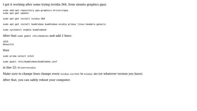 Ubuntu: Does Ubuntu 16.04 support hybrid graphics cards (bumblebee) (4 Solutions!!) смотреть онлайн