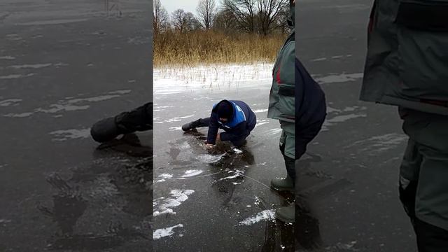 щука монстр , не лезет в лунку смотреть онлайн