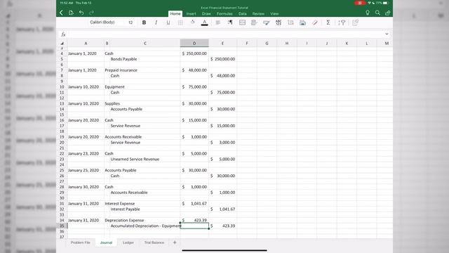 Tutorial: Using Excel to Prepare Financial Statements смотреть онлайн
