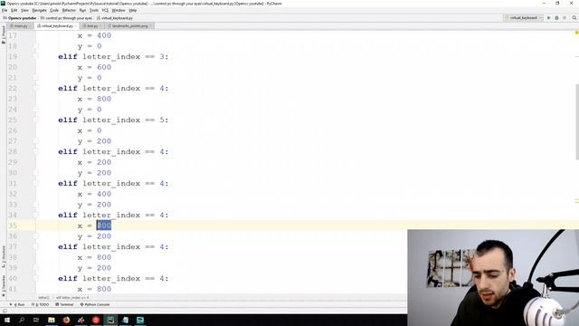 Virtual Keyboard 2 - Gaze controlled keyboard with Python and Opencv p.6 смотреть онлайн
