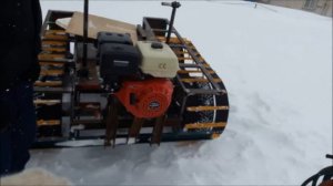 ГУСЕНИЧНЫЙ СНЕГОХОД ИЗ  МОТОБЛОКА   Ultratank. СВОИМИ РУКАМИ!Начало!