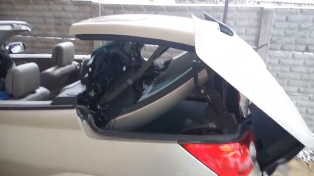 Renault Megan 2 Cabrio складывание крыши. смотреть онлайн
